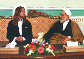 Christ (left) consults with his new spiritual advisor, the Righteous
Hassan Abdul al-Aziz.